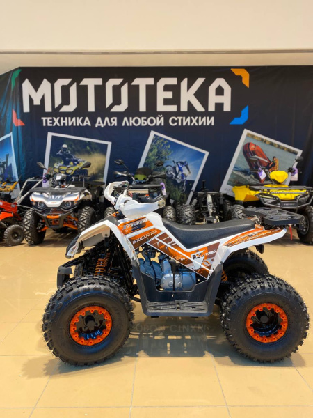Квадроцикл детский YACOTA (Якота) SPORTY XX белый/оранжевый (машинокомплект) | Мототека